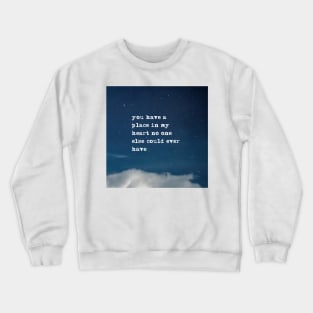 Place in my heart - Fitzgerald in the night sky Crewneck Sweatshirt